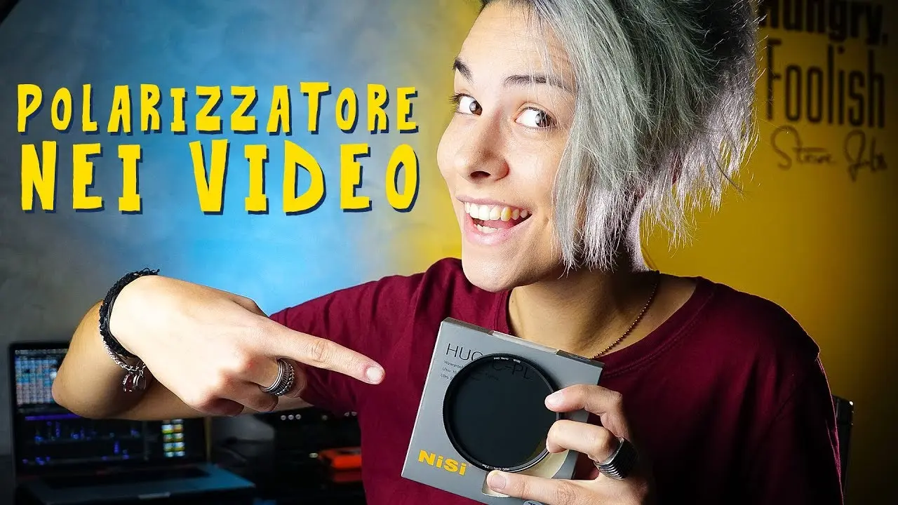 il filtro polarizzatore nel video